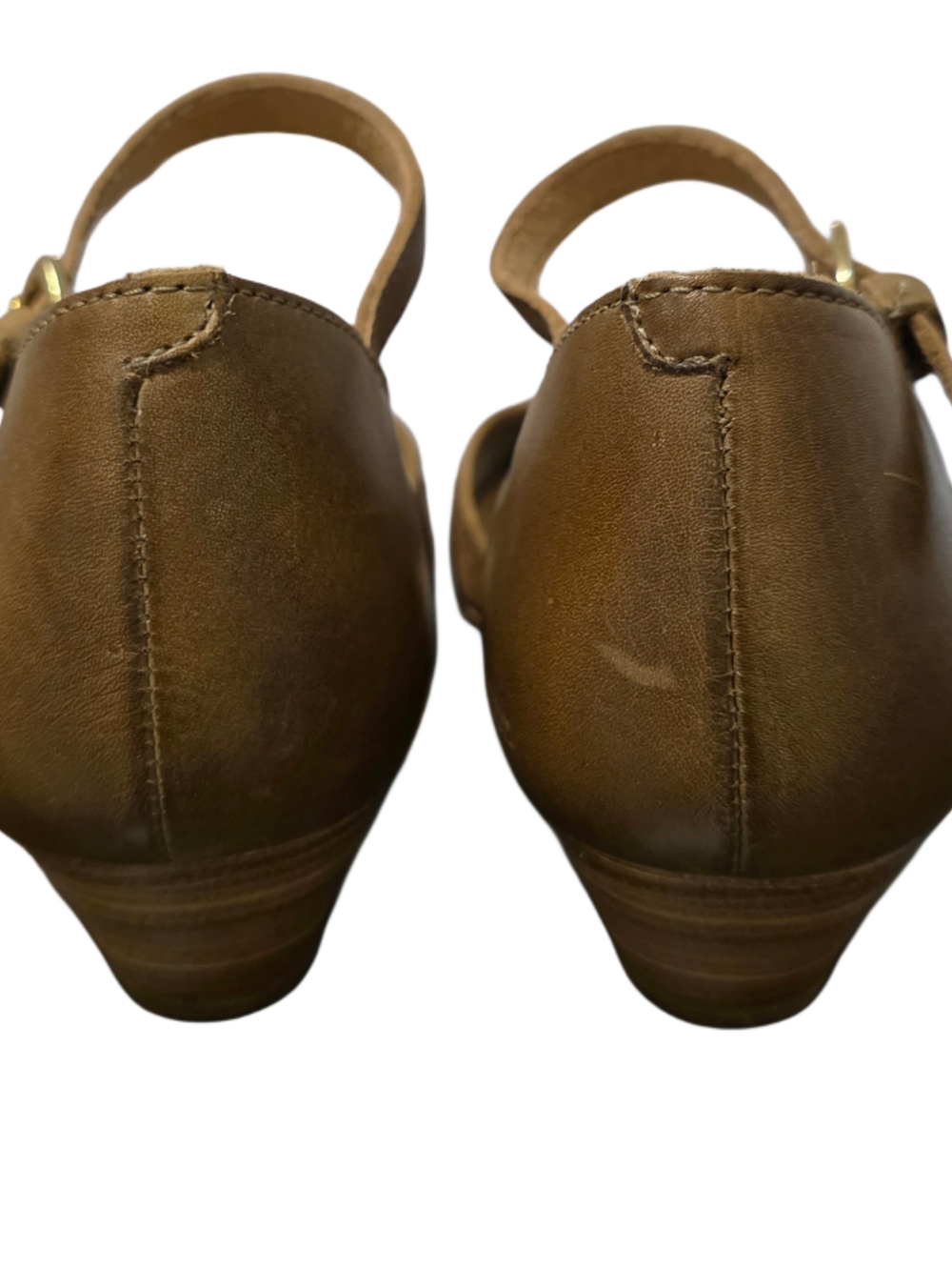 PIKOLINOS Women's Elba Tan Leather Laser-Cut Low Heels - Picture 4 of 8
